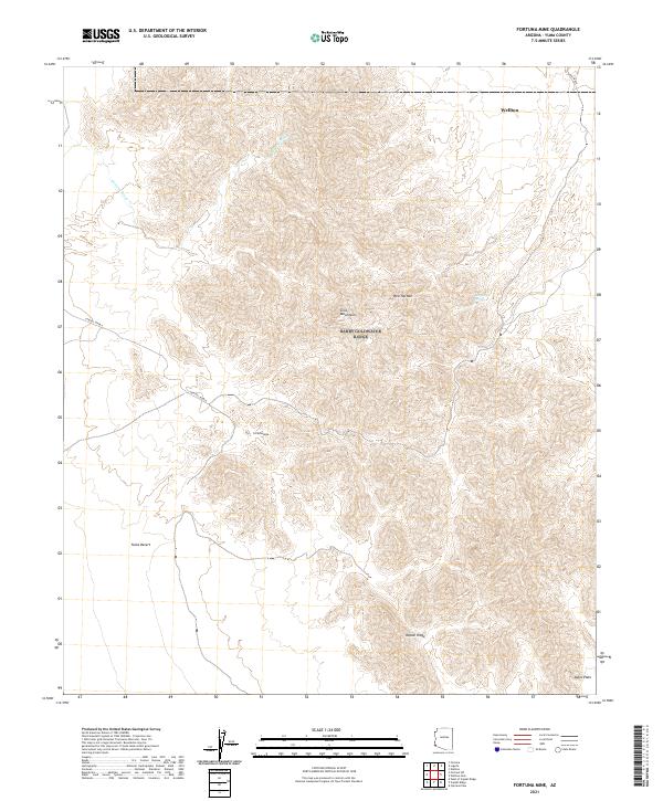 Fortuna Mine topographic map thumbnail