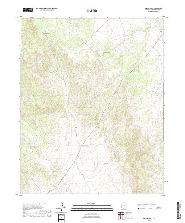 Frazier Wells topographic map thumbnail