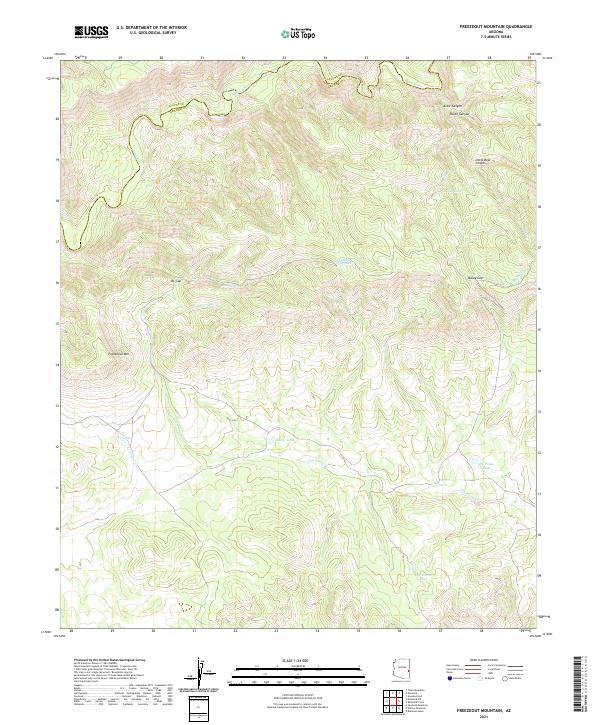 Freezeout Mountain topographic map thumbnail