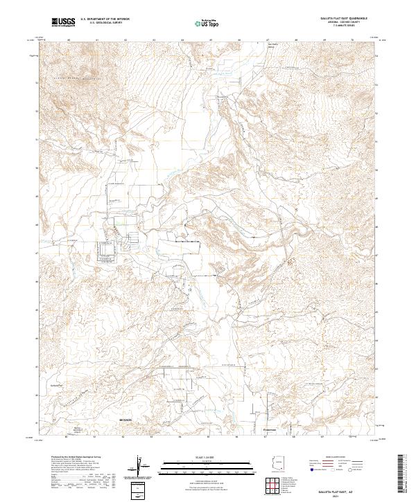 Galleta Flat East topographic map thumbnail
