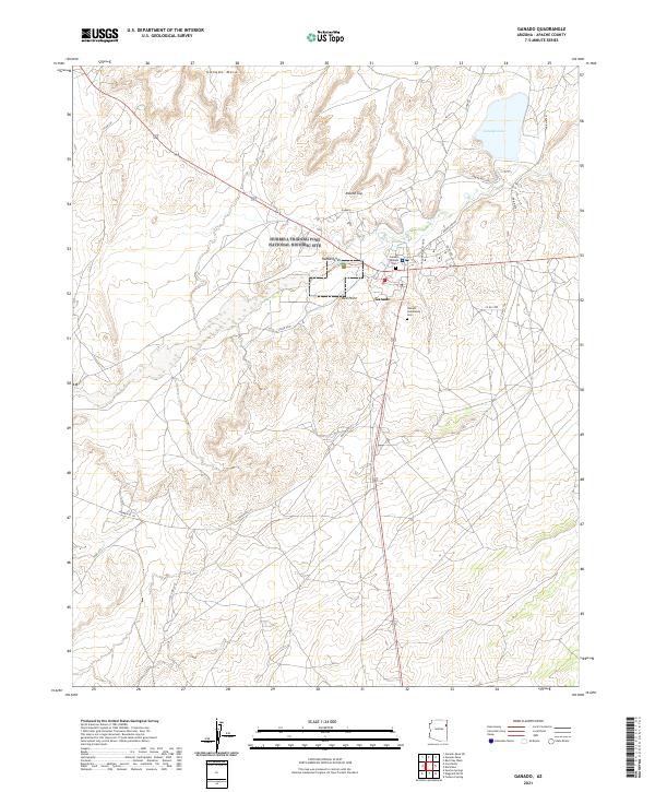 Ganado topographic map thumbnail