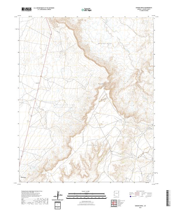 Ganado Mesa topographic map thumbnail