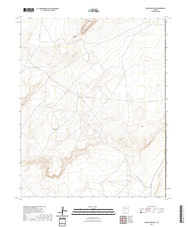 Garces Mesas NE topographic map thumbnail
