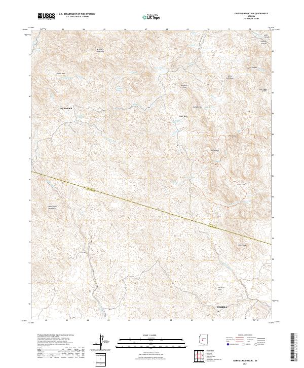 Garfias Mountain topographic map thumbnail