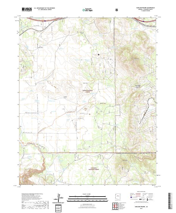 Garland Prairie topographic map thumbnail