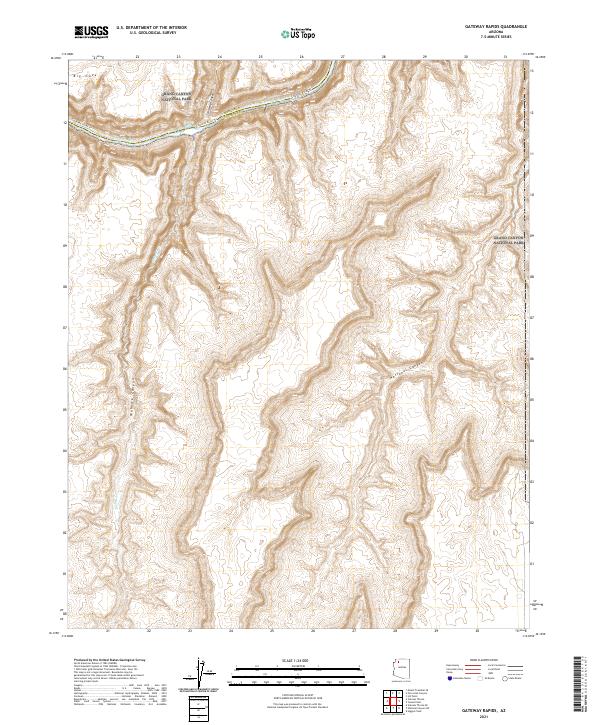 Gateway Rapids topographic map thumbnail
