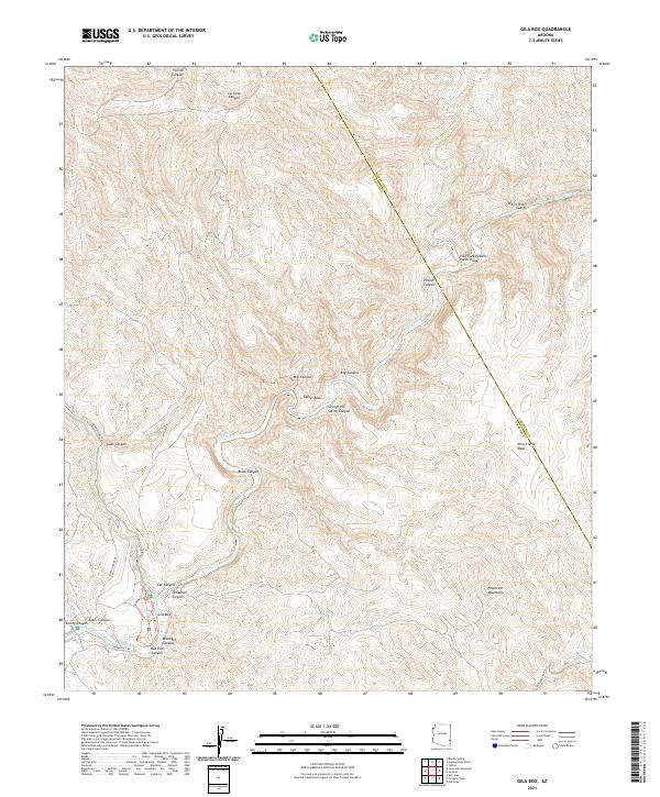 Gila Box 2021 topographic map thumbnail