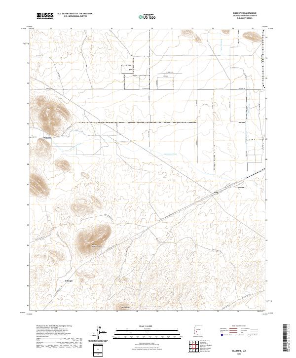 Gillespie topographic map thumbnail