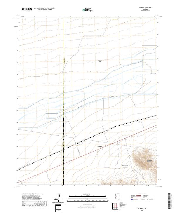 Gladden topographic map thumbnail