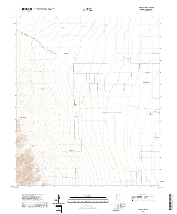 Gleeson SE topographic map thumbnail