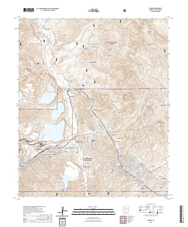 Globe 2021 topographic map thumbnail