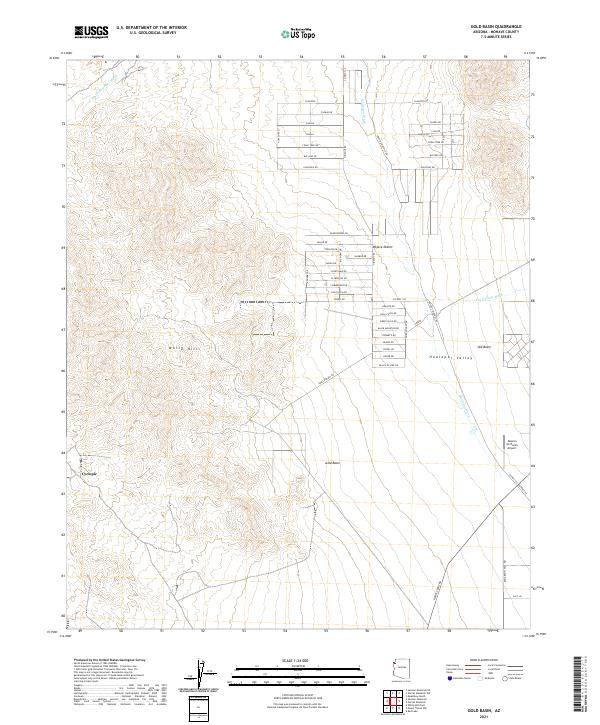 Gold Basin topographic map thumbnail