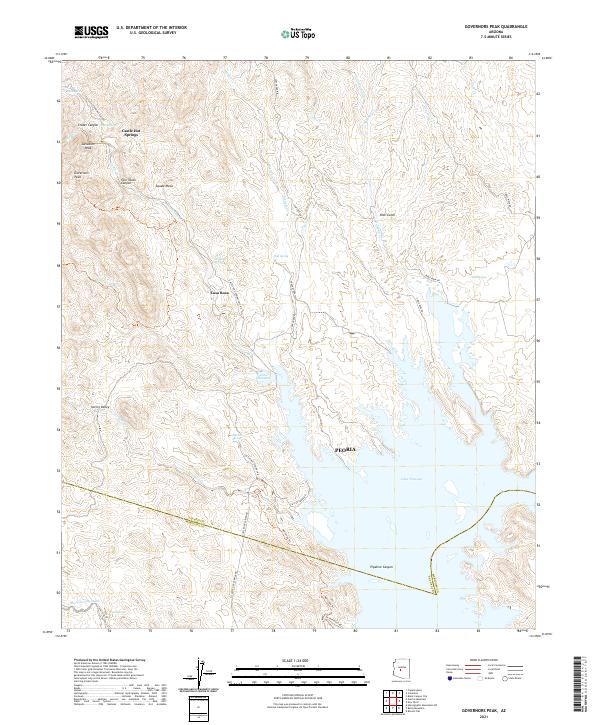 Governors Peak 2021 topographic map thumbnail