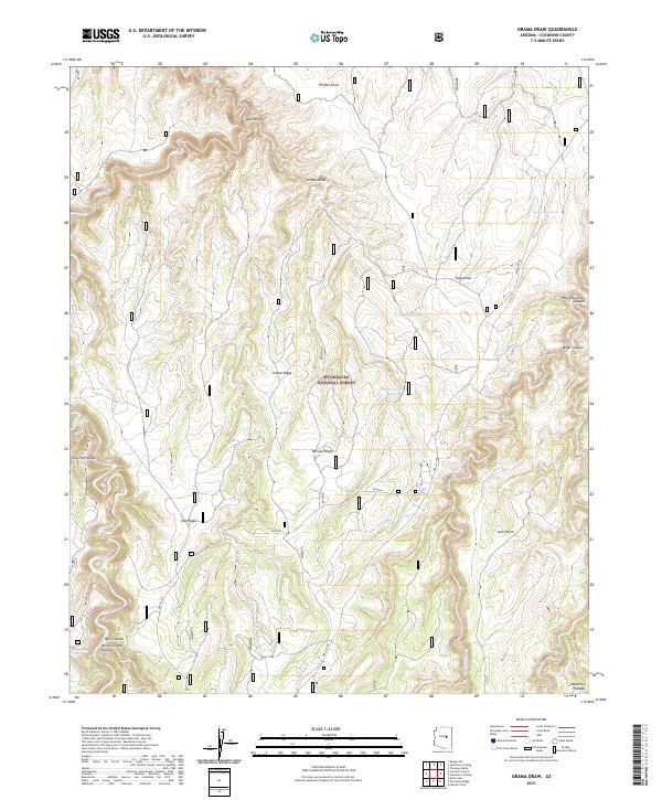 Grama Draw topographic map thumbnail