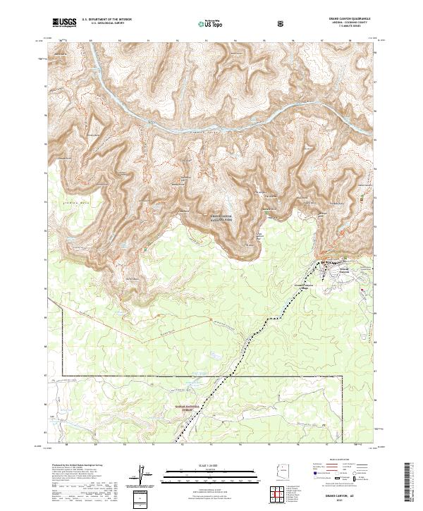 Grand Canyon 2021 topographic map thumbnail