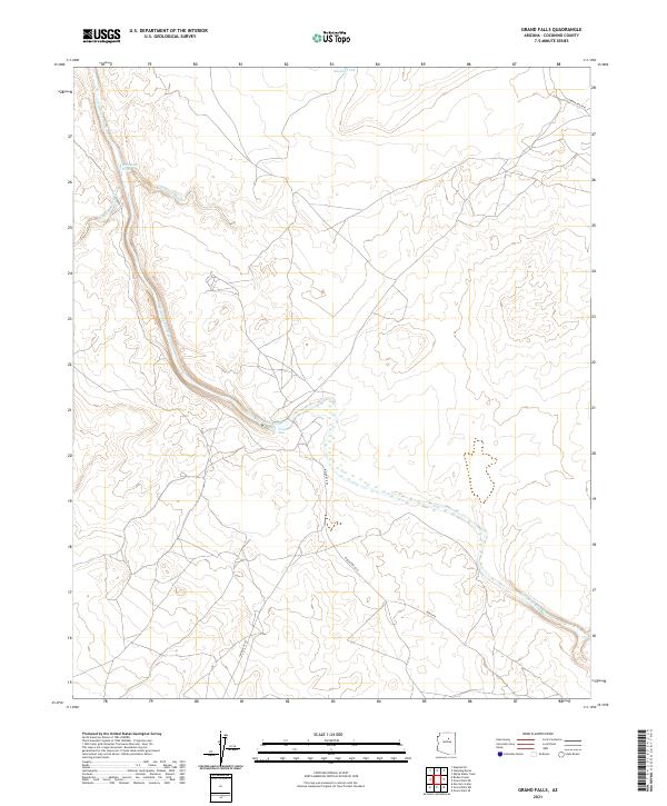 Grand Falls topographic map thumbnail