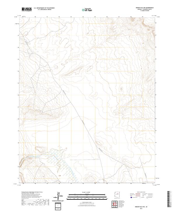 Grand Falls NE topographic map thumbnail