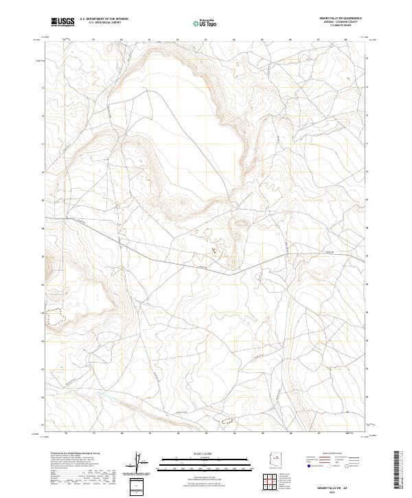 Grand Falls SW topographic map thumbnail