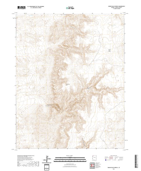 Grand Gulch Bench 2021 topographic map thumbnail