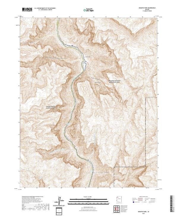 Granite Park topographic map thumbnail