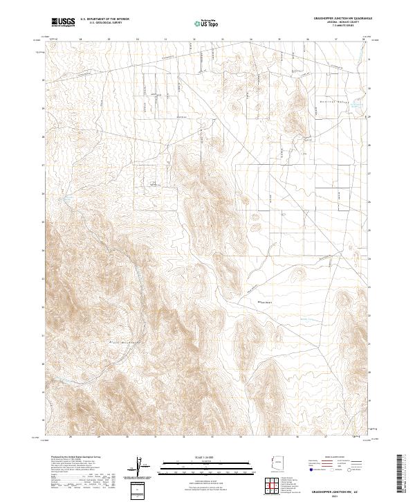 Grasshopper Junction NW 2021 topographic map thumbnail