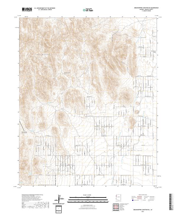 Grasshopper Junction SE topographic map thumbnail