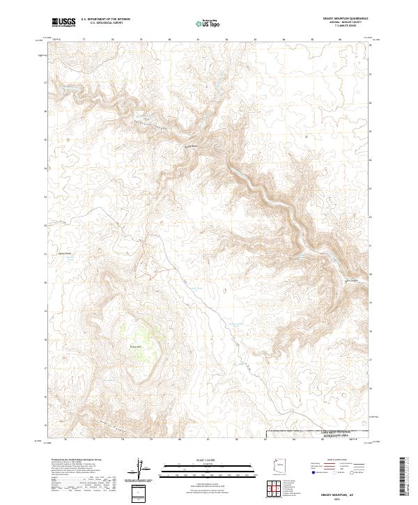 Grassy Mountain topographic map thumbnail