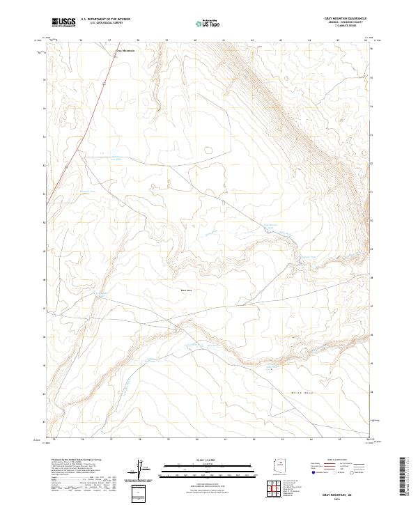 Gray Mountain topographic map thumbnail