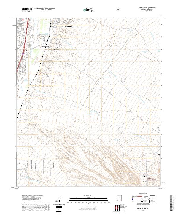 Green Valley topographic map thumbnail