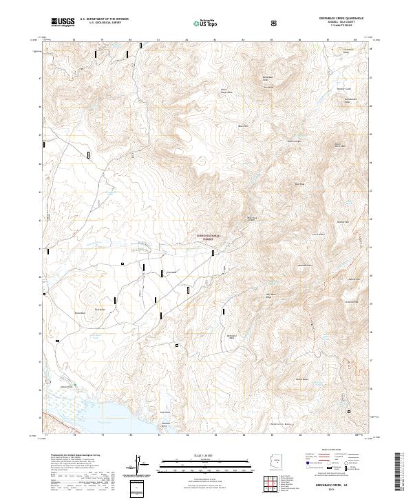 Greenback Creek topographic map thumbnail