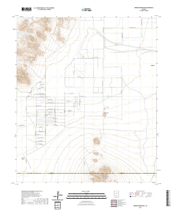 Greene Reservoir topographic map thumbnail