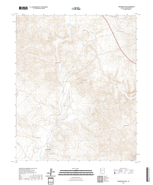 Greenwood Peak 2021 topographic map thumbnail