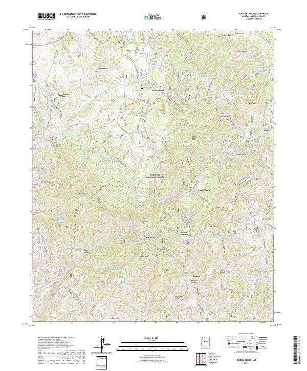 Groom Creek 2021 topographic map thumbnail