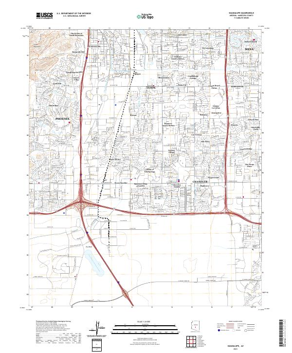 Guadalupe topographic map thumbnail