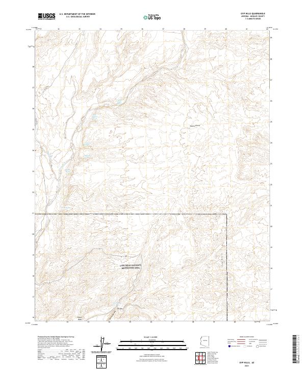Gyp Hills 2021 topographic map thumbnail