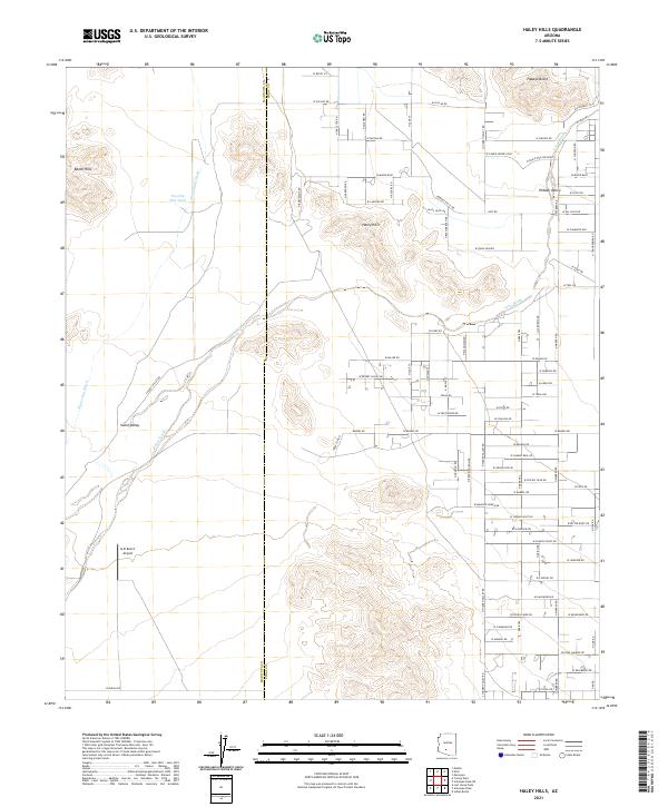 Haley Hills 2021 topographic map thumbnail