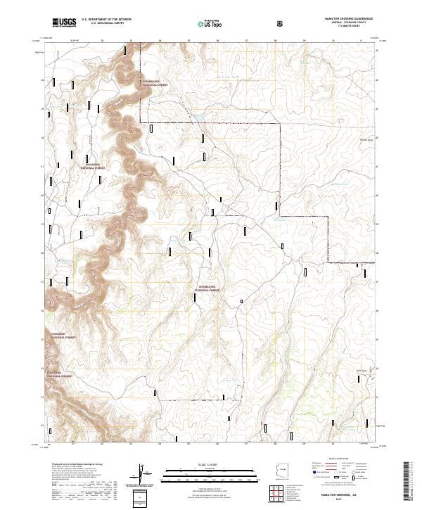 Hamilton Crossing topographic map thumbnail