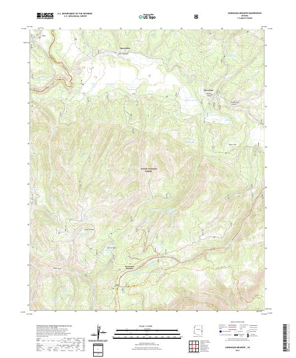Hannagan Meadow topographic map thumbnail