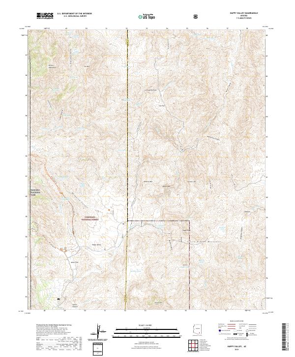 Happy Valley 2021 topographic map thumbnail