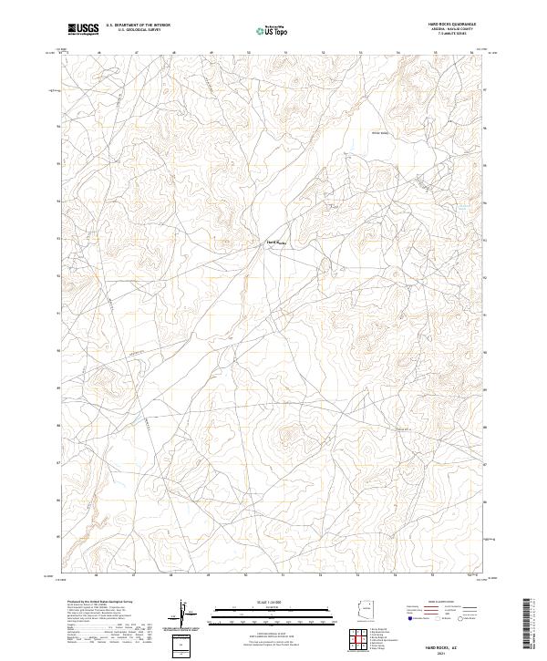 Hard Rocks topographic map thumbnail