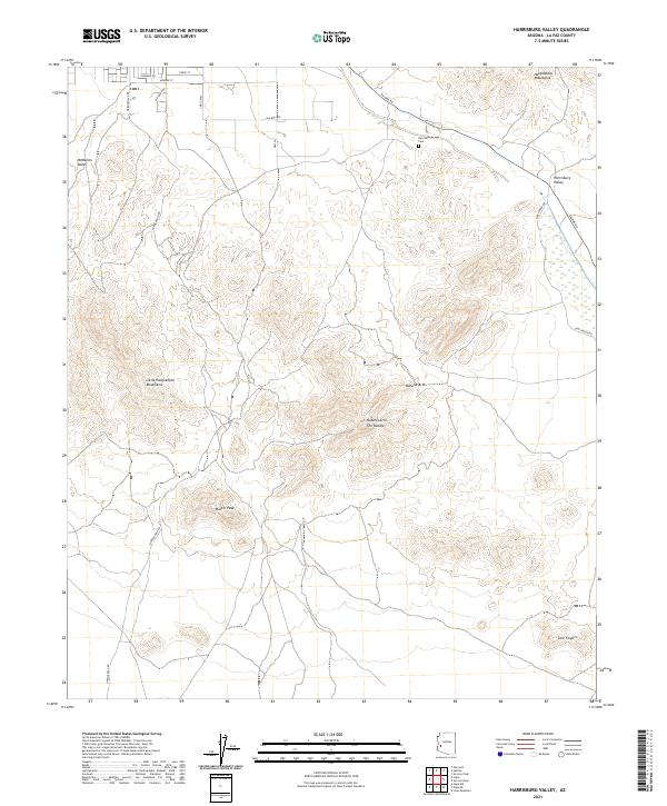 Harrisburg Valley 2021 topographic map thumbnail