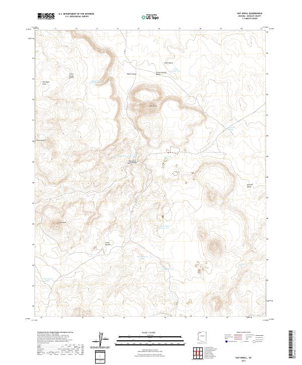 Hat Knoll topographic map thumbnail