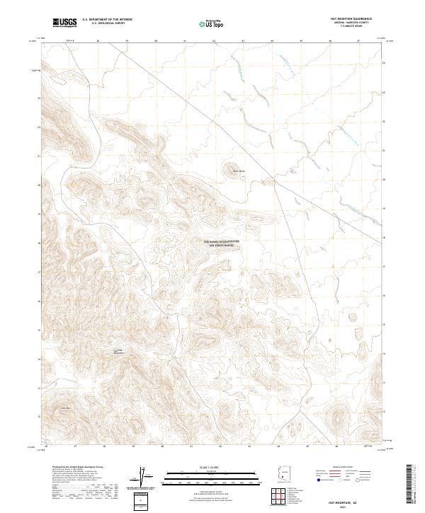 Hat Mountain topographic map thumbnail