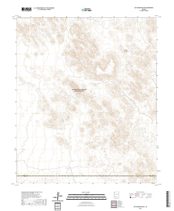 Hat Mountain SW topographic map thumbnail