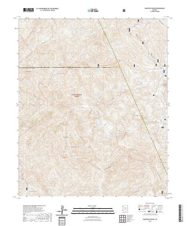 Haunted Canyon topographic map thumbnail