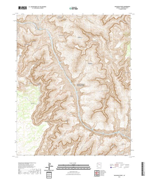 Havasupai Point topographic map thumbnail