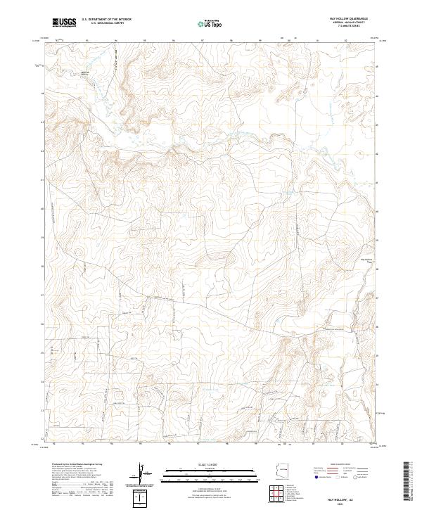 Hay Hollow topographic map thumbnail