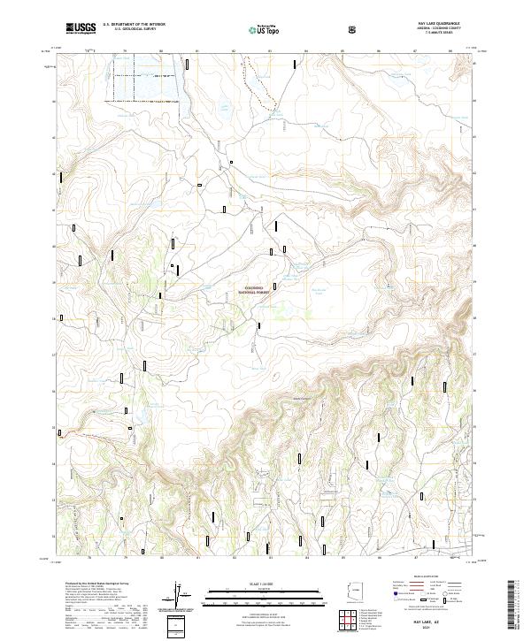 Hay Lake topographic map thumbnail