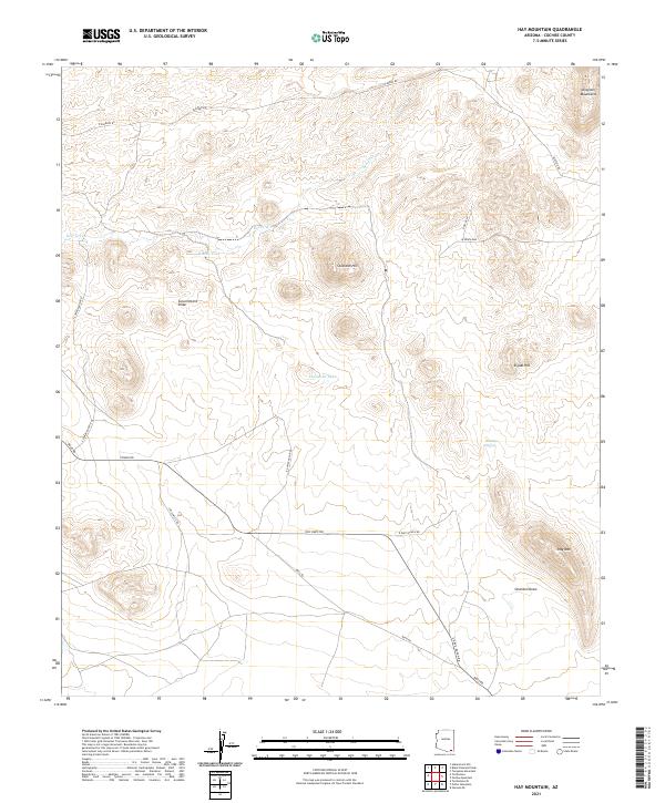 Hay Mountain topographic map thumbnail