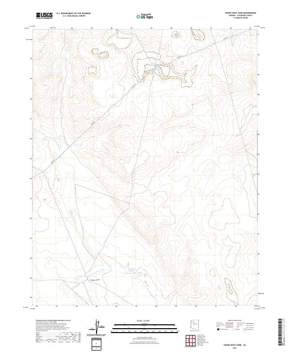Hazen Hole Tank 2021 topographic map thumbnail